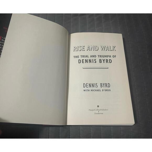 Rise and Walk: The Trial and Triumph of Dennis Byrd Hardcover Book NFL Football - Picture 4 of 8